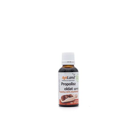 95%-os tisztaságú propolisz oldat csepegtetős üvegcsében - 30ml