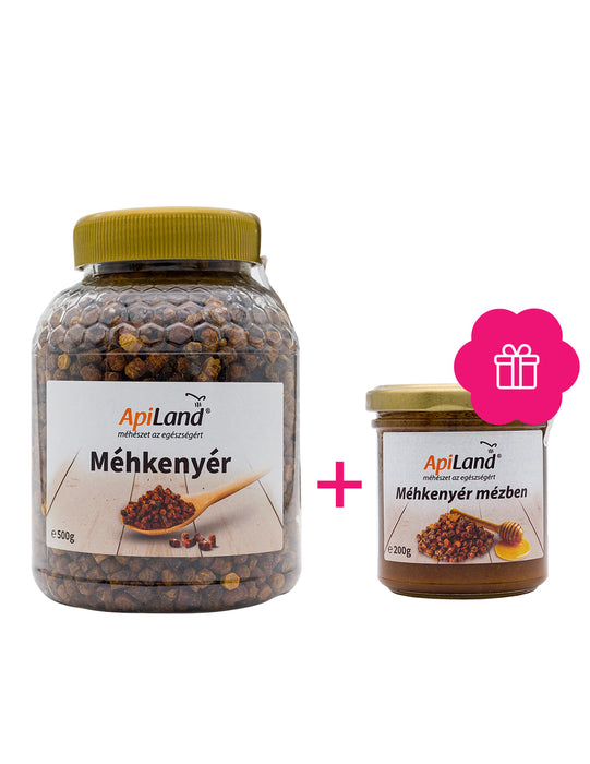 Akciós csomag: Méhkenyér 500 g + Méhkenyér mézben 200 g